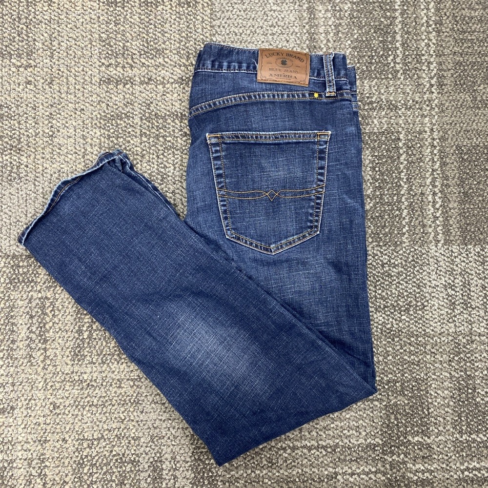 Lucky Brand 410 athletic fit Jeans Men's size 36 x 30‎ Dark Wash
